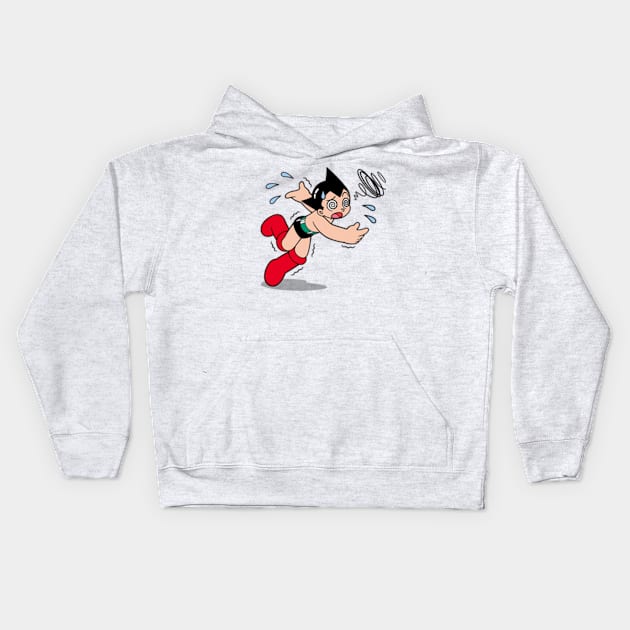 Astro Boy Falling Derp Kids Hoodie by Secretsheep13